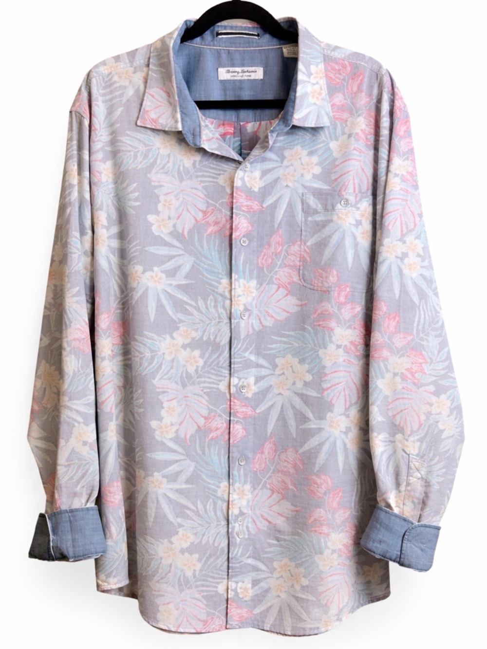 Tommy Bahama Coastline Corduroy Montecito Fronds Long Sleeve Button Shirt 3XL - Picture 5 of 10